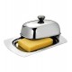 Manteigueira 18,5 Cm Inox Com Tampa	
